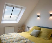 gite kuzhéol chambre jaune vue mer